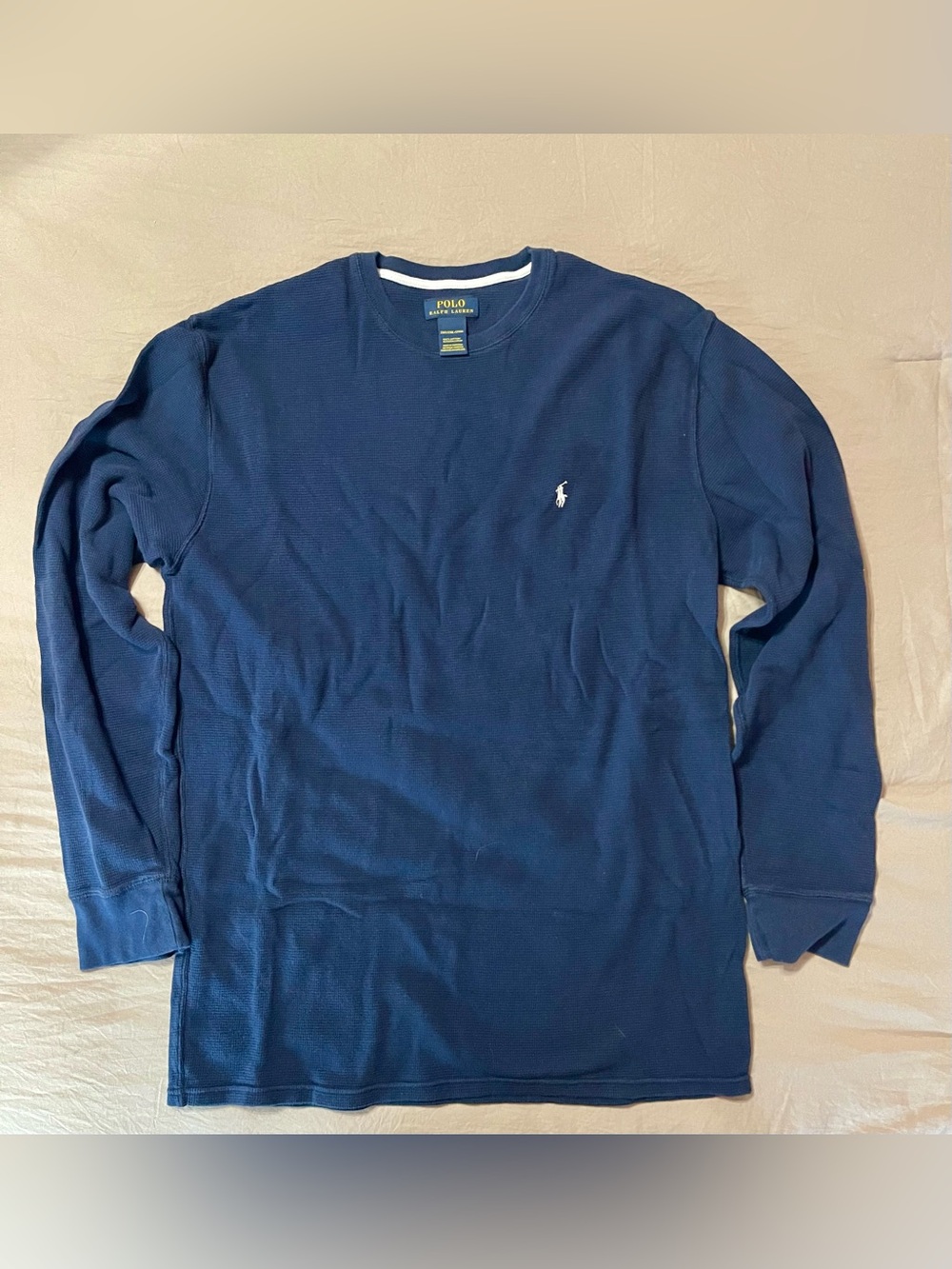 🔵👕Polo by Ralph Lauren Navy Long-Sleeve Crewneck